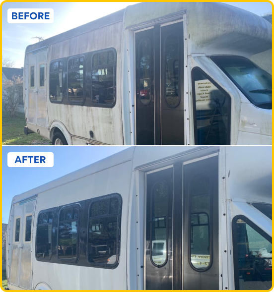 Commercial Washing Service Before and After